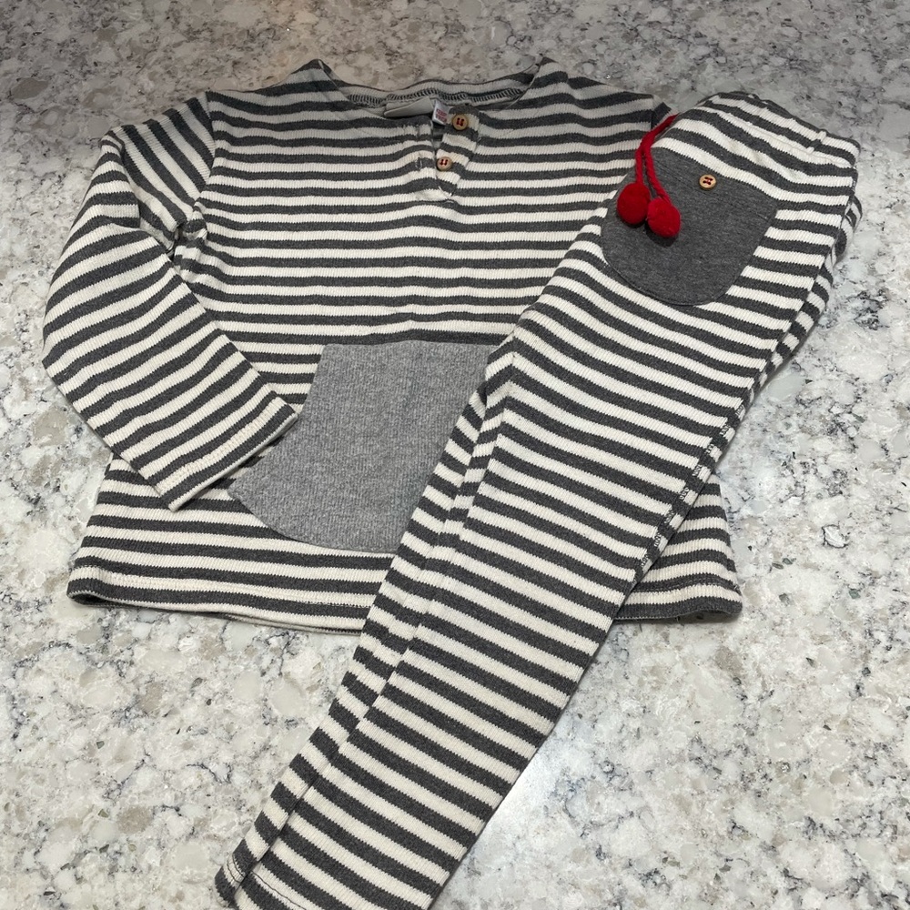 Zara girls 2 piece set 3-4y